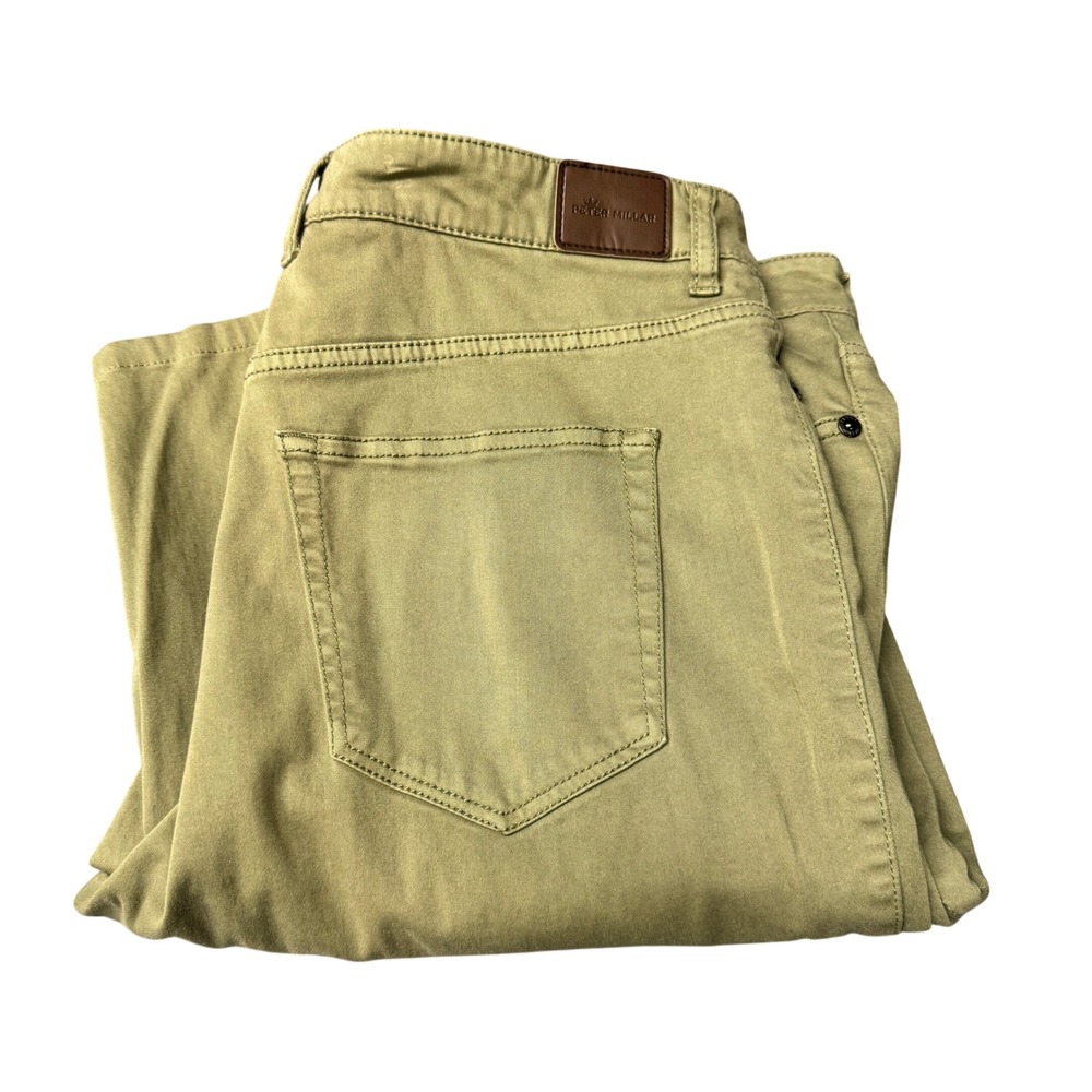 Peter Millar Pants Mens 35 (36x31 ACTUAL) Ultimate Sateen 5 Pocket Green Coastal